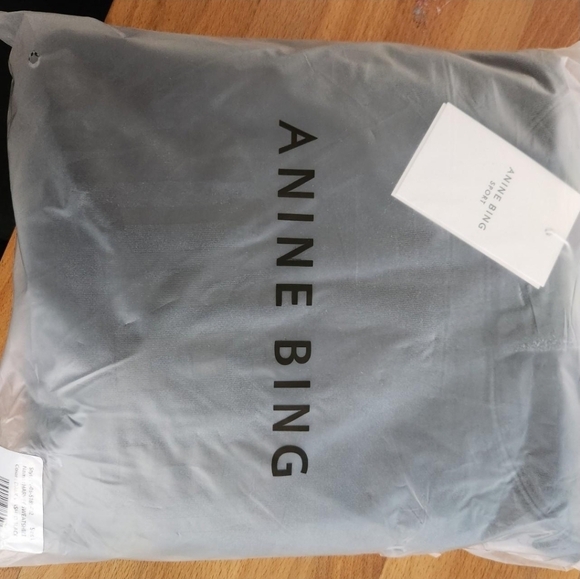 Anine Bing Harvey Sweatshirt - Dark Washed Black - Picture 4 of 6